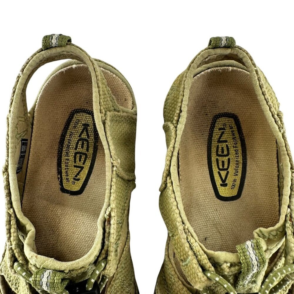 Keen Green Coronado Vulcanized Canvas Fisherman Sandal Hiking Shoes Size 6.5 - Picture 6 of 8